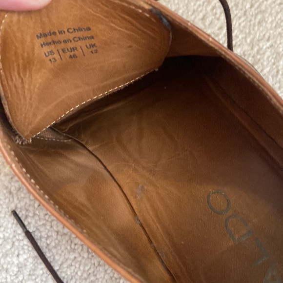 Aldo Mens brown dress shoe size 13 - Picture 3 of 4